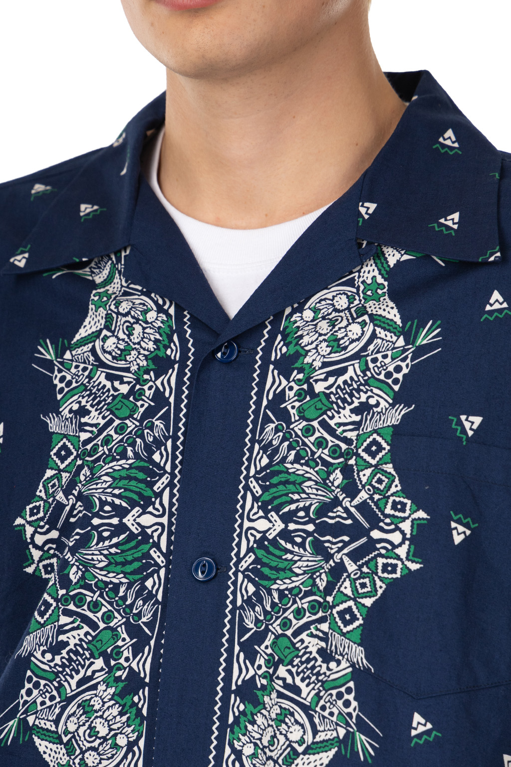 Sugar Cane - Bandana Patchwork Print - Navy